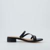 imageCUSHIONAIRE Womens Newport low block heel sandal Memory Foam and Wide Widths AvailableBlack