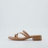 imageCUSHIONAIRE Womens Newport low block heel sandal Memory Foam and Wide Widths AvailableTan