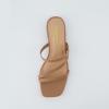 imageCUSHIONAIRE Womens Newport low block heel sandal Memory Foam and Wide Widths AvailableTan