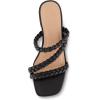 imageCUSHIONAIRE Womens Newton braided low block heel sandal Memory Foam and Wide Widths AvailableBlack