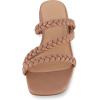 imageCUSHIONAIRE Womens Newton braided low block heel sandal Memory Foam and Wide Widths AvailableCafe