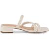 imageCUSHIONAIRE Womens Newton braided low block heel sandal Memory Foam and Wide Widths AvailableIvory