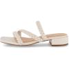 imageCUSHIONAIRE Womens Newton braided low block heel sandal Memory Foam and Wide Widths AvailableIvory