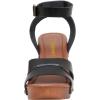 imageCUSHIONAIRE Womens Sandra Faux Wood Sandal LiteSole Technology Wide Widths AvailableBlack