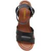 imageCUSHIONAIRE Womens Sandra Faux Wood Sandal LiteSole Technology Wide Widths AvailableBlack