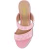 imageCUSHIONAIRE Womens Tosh two band heel sandal Memory Foam and Wide Widths AvailableHot Pink