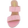 imageCUSHIONAIRE Womens Tosh two band heel sandal Memory Foam and Wide Widths AvailableHot Pink
