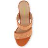 imageCUSHIONAIRE Womens Tosh two band heel sandal Memory Foam and Wide Widths AvailableOrange
