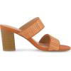 imageCUSHIONAIRE Womens Tosh two band heel sandal Memory Foam and Wide Widths AvailableOrange