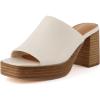imageCUSHIONAIRE Womens Keeper soft one band Heel Sandal Memory Foam Wide Widths AvailableCream