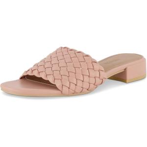 imageCUSHIONAIRE Womens Nerida woven low block heel sandal Memory FoamBlush