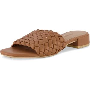 imageCUSHIONAIRE Womens Nerida woven low block heel sandal Memory FoamTan