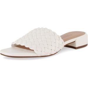 imageCUSHIONAIRE Womens Nerida woven low block heel sandal Memory FoamWhite