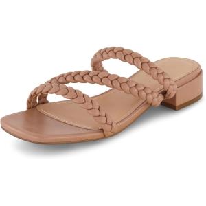 imageCUSHIONAIRE Womens Newton braided low block heel sandal Memory Foam and Wide Widths AvailableCafe