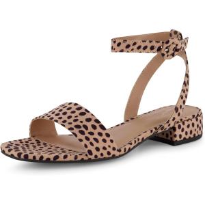 imageCUSHIONAIRE Womens Nobu one band low block heel sandal Wide Widths AvailableSpotted Cheetah