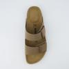 imageCUSHIONAIRE Mens Lynx Cork footbed Sandal with ComfortBrown Nubuck