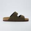 imageCUSHIONAIRE Mens Lynx Cork footbed Sandal with ComfortOlive Nubuck