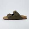imageCUSHIONAIRE Mens Lynx Cork footbed Sandal with ComfortOlive Nubuck