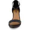 imageCUSHIONAIRE Womens Alba one band mid block heel sandal Memory Foam Wide Widths AvailableBlack