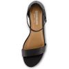 imageCUSHIONAIRE Womens Alba one band mid block heel sandal Memory Foam Wide Widths AvailableBlack