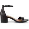 imageCUSHIONAIRE Womens Alba one band mid block heel sandal Memory Foam Wide Widths AvailableBlack