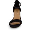 imageCUSHIONAIRE Womens Alba one band mid block heel sandal Memory Foam Wide Widths AvailableBlack Suede
