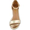 imageCUSHIONAIRE Womens Alba one band mid block heel sandal Memory Foam Wide Widths AvailableGold
