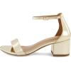 imageCUSHIONAIRE Womens Alba one band mid block heel sandal Memory Foam Wide Widths AvailableGold