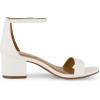 imageCUSHIONAIRE Womens Alba one band mid block heel sandal Memory Foam Wide Widths AvailableWhite