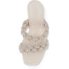 imageCUSHIONAIRE Womens Party braided rhinestone dress sandal Memory Foam Wide Widths AvailableSilver Sparkle