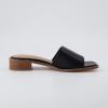 imageCUSHIONAIRE Womens Sage low block heel slide sandal Memory Foam and Wide Widths AvailableBlack