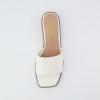imageCUSHIONAIRE Womens Sage low block heel slide sandal Memory Foam and Wide Widths AvailableWhite