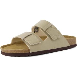 imageCUSHIONAIRE Mens Lynx Cork footbed Sandal with ComfortStone Nubuck
