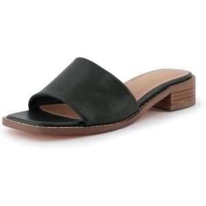 imageCUSHIONAIRE Womens Sage low block heel slide sandal Memory Foam and Wide Widths AvailableForest