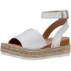 imageCUSHIONAIRE Womens Espadrille Flatform Open Toe SandalMiranda White
