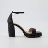 imageCUSHIONAIRE Womens Grammy one band block heel platform sandal Memory Foam Wide Widths AvailableBlack