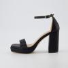 imageCUSHIONAIRE Womens Grammy one band block heel platform sandal Memory Foam Wide Widths AvailableBlack