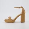 imageCUSHIONAIRE Womens Grammy one band block heel platform sandal Memory Foam Wide Widths AvailableNude