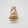 imageCUSHIONAIRE Womens Mandy Cork Espadrille Platform Sandal  Strappy Wedge with Arch SupportNude