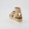 imageCUSHIONAIRE Womens Mandy Cork Espadrille Platform Sandal  Strappy Wedge with Arch SupportNude