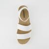 imageCUSHIONAIRE Womens Mandy Cork Espadrille Platform Sandal  Strappy Wedge with Arch SupportWhite