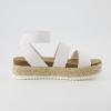 imageCUSHIONAIRE Womens Mandy Cork Espadrille Platform Sandal  Strappy Wedge with Arch SupportWhite