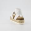 imageCUSHIONAIRE Womens Mandy Cork Espadrille Platform Sandal  Strappy Wedge with Arch SupportWhite