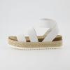 imageCUSHIONAIRE Womens Mandy Cork Espadrille Platform Sandal  Strappy Wedge with Arch SupportWhite