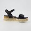 imageCUSHIONAIRE Womens Melissa Espadrille Platform Wedge SandalBlack