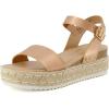 imageCUSHIONAIRE Womens Melissa Espadrille Platform Wedge SandalRose Gold