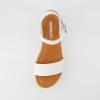 imageCUSHIONAIRE Womens Melissa Espadrille Platform Wedge SandalWhite