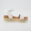 imageCUSHIONAIRE Womens Melissa Espadrille Platform Wedge SandalWhite
