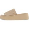 imageCUSHIONAIRE Womens Pim knit platform sandal with Memory FoamTaupe Weave