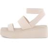 imageCUSHIONAIRE Womens Pixar stretch platform sandal with Memory FoamTaupe
